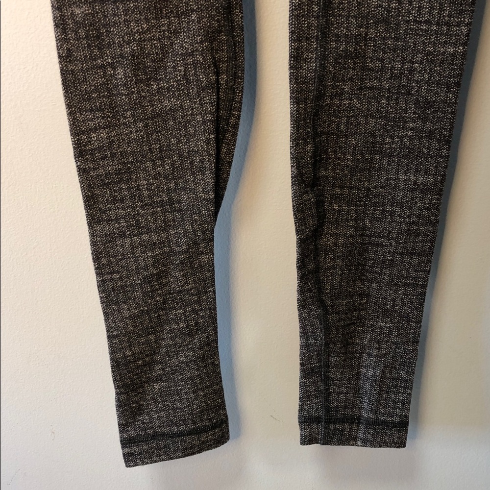 Lululemon Wunder Under HR Tight *28" Luon Variegated Knit Black Heathered Blk - Picture 8 of 11